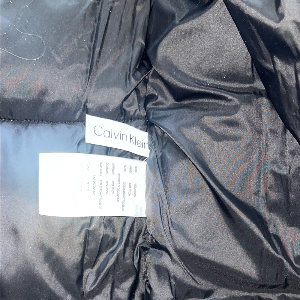 Calvin Klein Men’s Shiny Navy Blue Puffer Jacket - Picture 11 of 12
